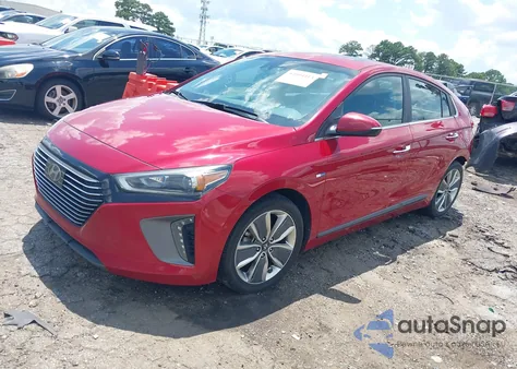 2019 Hyundai Ioniq Hybrid Limited из США, поврежденный, VIN KMHC85LCXKU120484